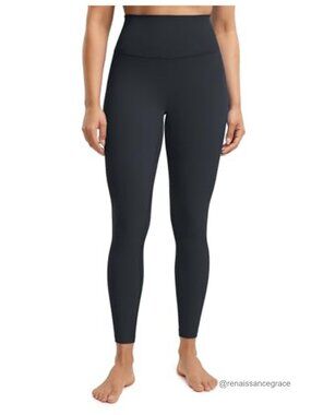 Creamluxe No Front Seam High Rise Yoga Leggings 25" Buttery Soft Seamless
